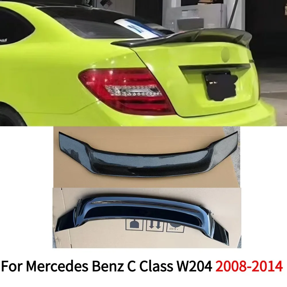 

Rear Trunk Spoiler Wing Carbon Fiber R Style Spoiler For Mercedes Benz W204 C300 C180 C220 4 Doors Sedan C Class 2008-2014