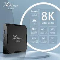 2025 New X96Max Plus Ultra Smart TV Box Android 11 Amlogic S905X4 Support AV1 8K Internet TV Player X96 Max Set Top Box
