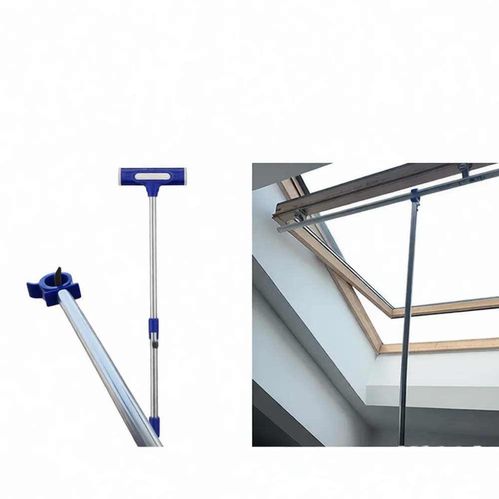 Telescopic Assisted Window Opener Stainless Steel Extendable Rod Tool For High Or Difficult Access Casement Windows