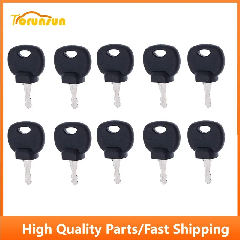 

10pcs Ignition Key 14707 Fit JCB New Holland Volvo Forklift Parts