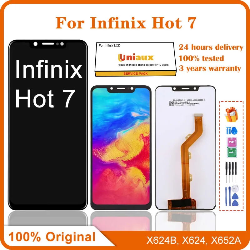 

For Infinix Hot 7 Mobile Phone LCD Screen Display assembly Touch Screen LCD Panel Replacement