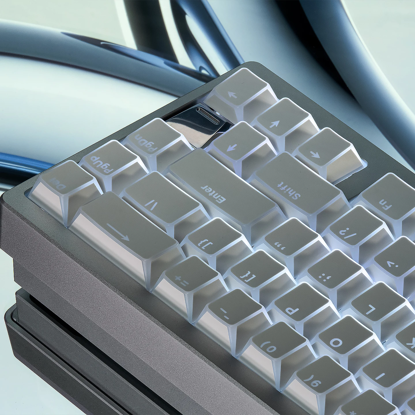 

Колпачки для клавиш Shadow Edge с подсветкой, профиль Cherry, двойное литье из PBT, полупрозрачные по краям, для механических клавиатур MX.