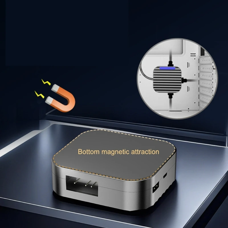 

Universal Argb Controller Hub 5V 3PIN SATAS Power Mount Mount Argb Освещение освещения для таможенного флажества ПК