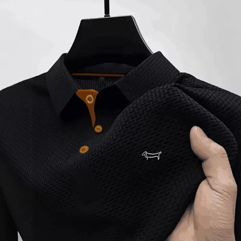 

2025 Men Polo shirts New Fashion High end Men's Golf Business Polo Summer Popular Casual Short sleeved Polo Top