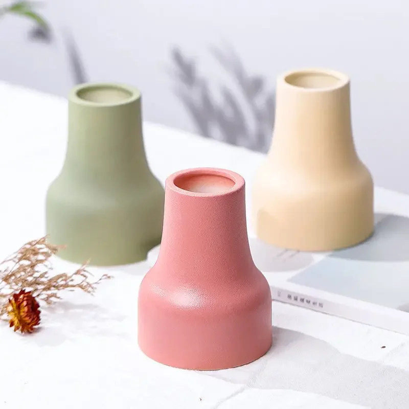 Nordic Flower Ware Ornament Ceramic Small Vase Creative Handicrafts Flower Arrangement Ornament Decoration