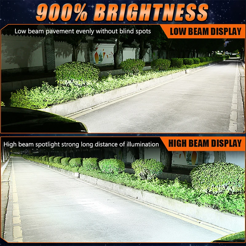 H7 LED Headlight Bulb H1 H4 H8 H11 9005 HB3 9006 HB4 880 881 Super Bright Car Lamps 2 Copper Tube LED Auto Light 12V 6000K White view 4
