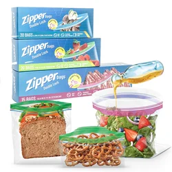 Ziploc Snack Bags Food Storage Bags for On the Go Freshness Travel storage Fruit and vegetable sealed preservation Plastic bag