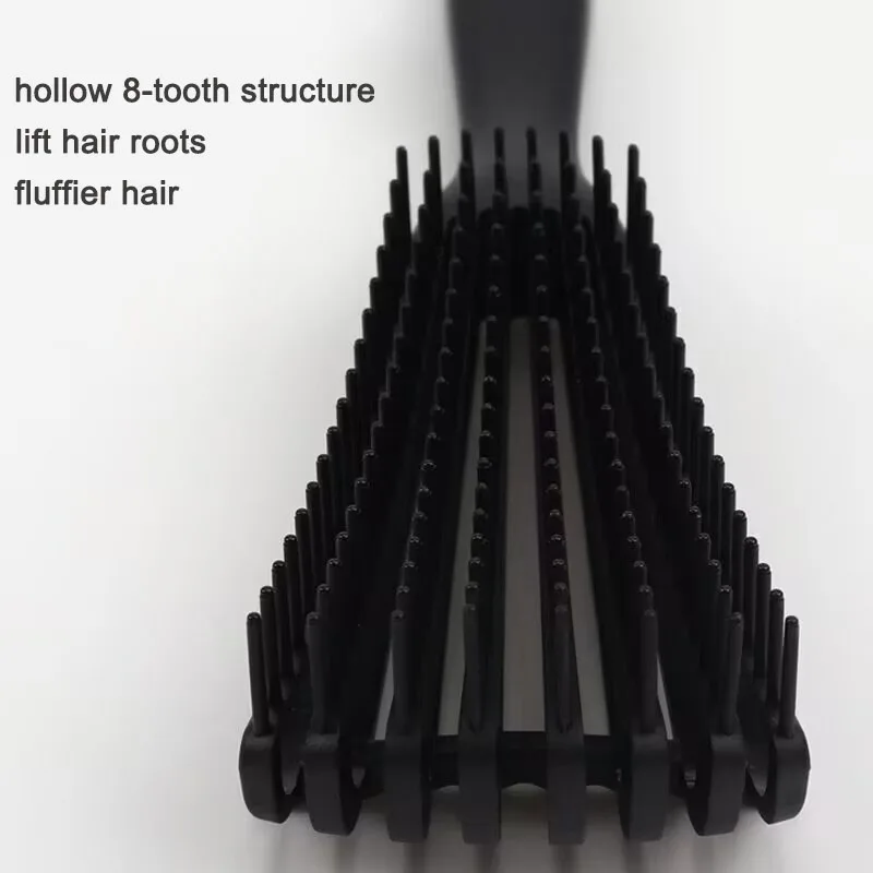 Hollow 8-Tooth Octopus Scalp Massage Comb, Lift Hair Roots Anti-Static Smooth Detangling Hair Brush, For Daily Styling Shower Home Travel Use, Women Men Adults All Hair Types, Fluffy Voluminous Hair Care Styling Hairdressing Tool