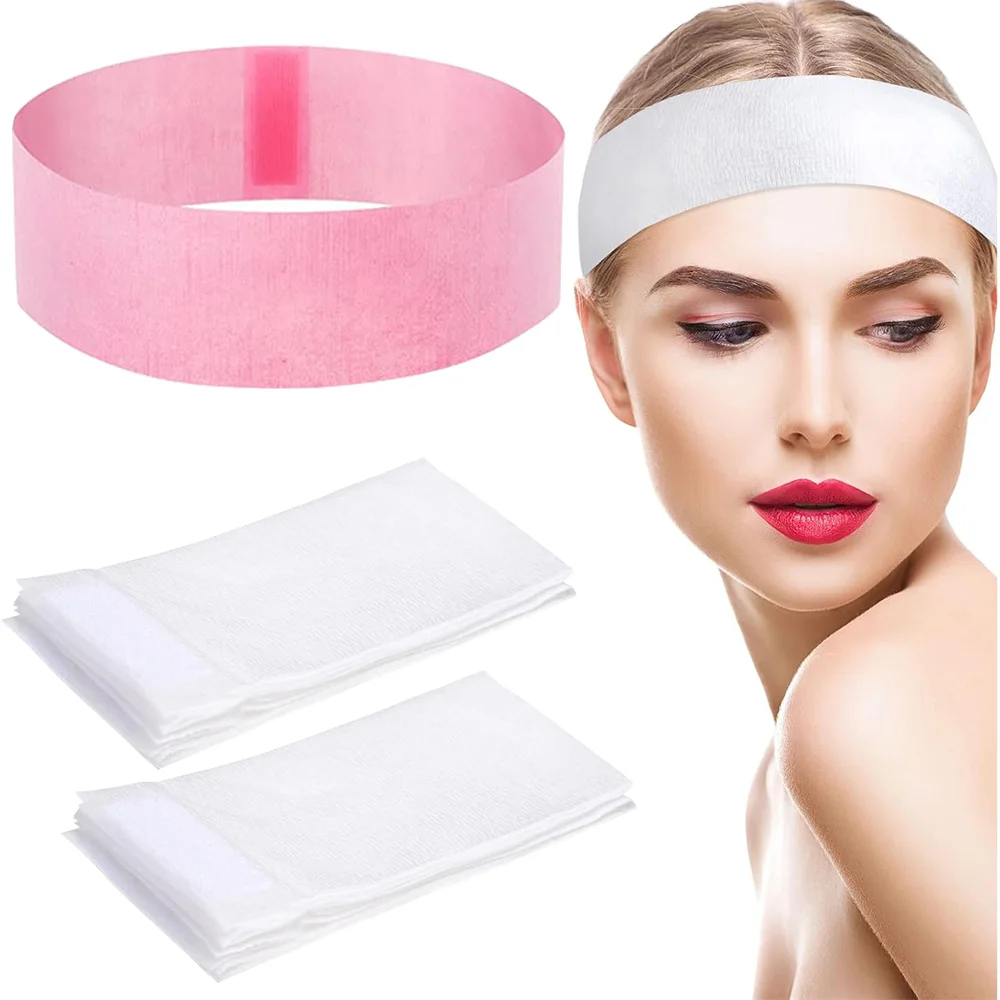 10/20pcs Spa Fasce per il viso Stretch Non tessuto Fascia per il viso Morbida cura della pelle Fascia per capelli Strumento per le donne Accessori di bellezza