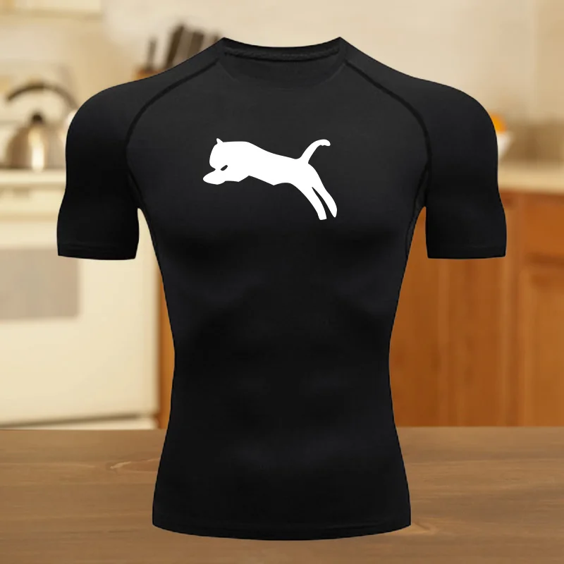 

Мужская сверхлегкая быстросохнущая спортивная футболка, дышащая, эластичная, влагоотводящая, с коротким рукавом для фитнеса, спортзала, спортивная футболка для тренировок