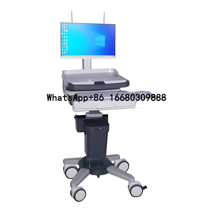 MN-WT001B  Medical Equipment Wholesale Good High Power and Safe Utility Medical Computer Workstation Trolley