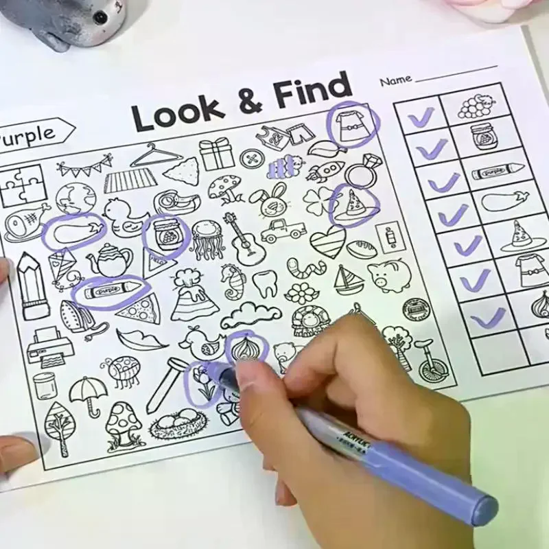 Exciting Enlightenment Coloring Game Book; Enhancing Children's Concentration