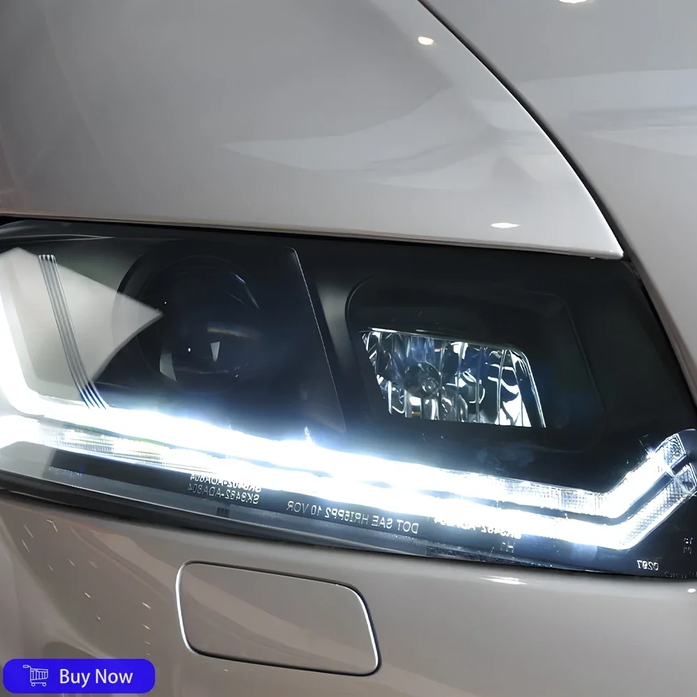 لأودي A6 2005-2008 نمط سيارة الجبهة مصابيح الجمعية ترقية جودة عالية عالية تكوين LED المزدوج العارض عدسة اكسسوارات السيارات #3