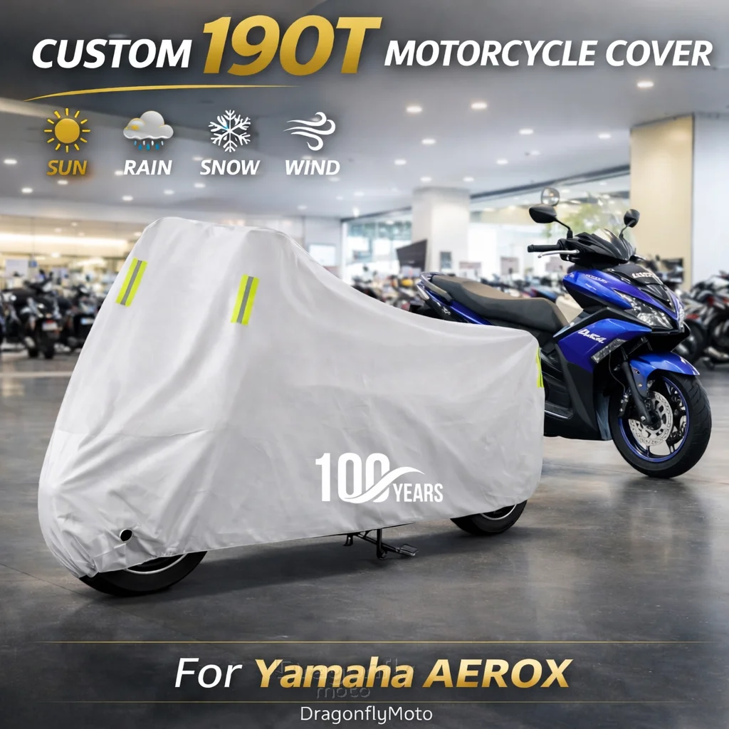 

For BMW R18 1800CC 100th Motorcycle Cover Silver Waterproof UV Rain Dust Sun Outdoor Indoor Protector