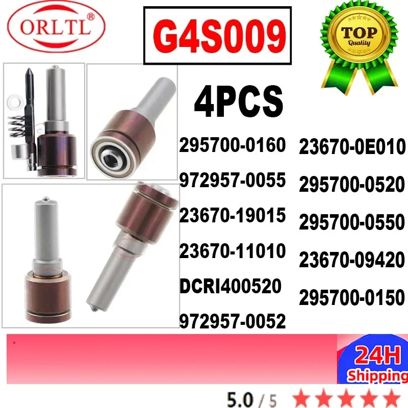 4PC G4S009 g4s009 For TOYOTA HILUX 1GD 295700-0550 23670-09420 295700-0150 DCRI400520 972957-0052 G4 Piezo Injector Nozzle