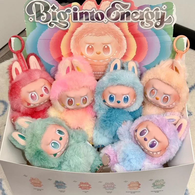 

The Monsters Labubu Big Into Energy High Quality 1:1 Replica Plush Blind Box Doll Bag Pendant Decoration Surprise Toy Gift
