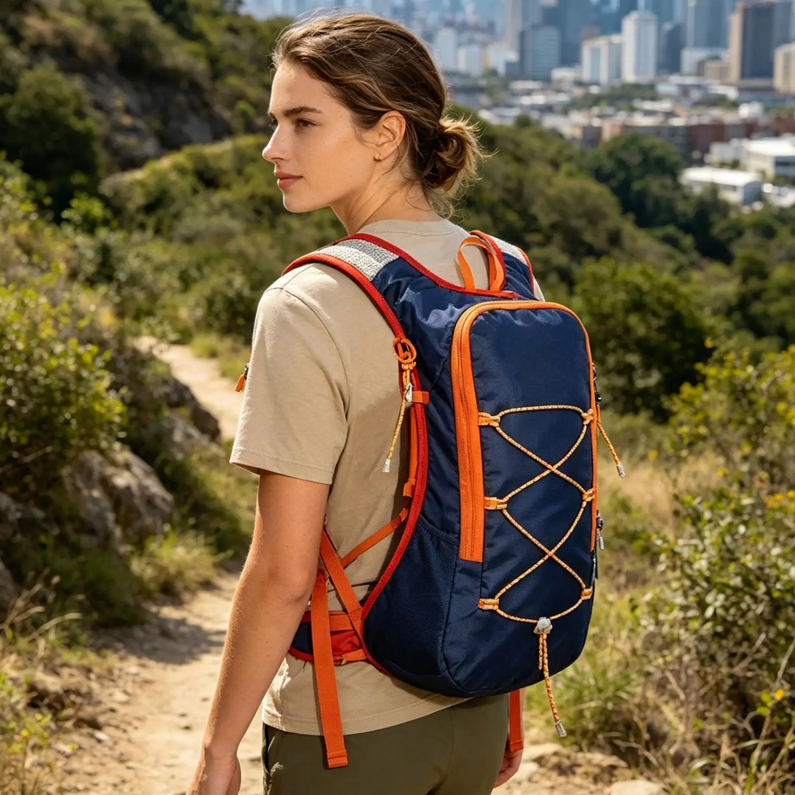 

Hiking Backpack For Women Foldable Lightweight Waterproof Soft Bag Small Travel Backpack For Running Cycling Biking Mountain