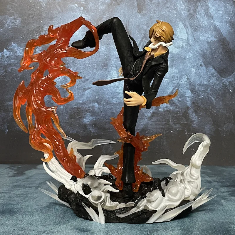 

Фигурка Санджи из One Piece, 28,5 см, с эффектом пламени, из ПВХ, для декора стола, коллекционная модель, подарок для фанатов