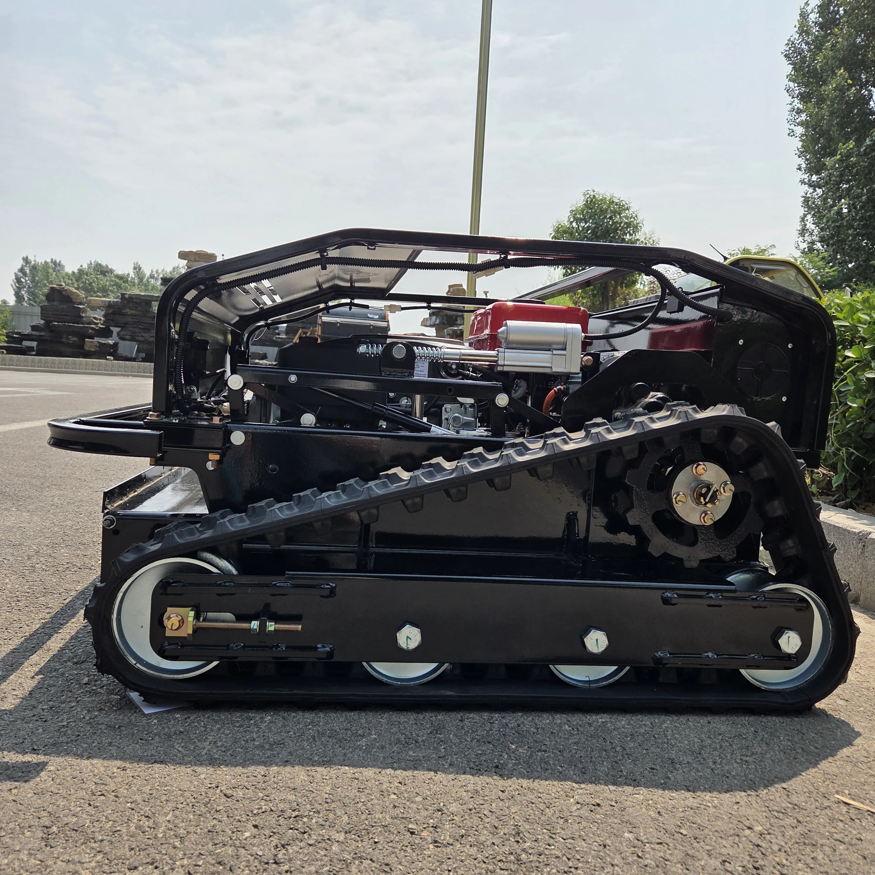 Nuevo cortacésped mejorado con control remoto para jardín, césped, patio y huerto, césped de alta potencia, aplicación todo terreno