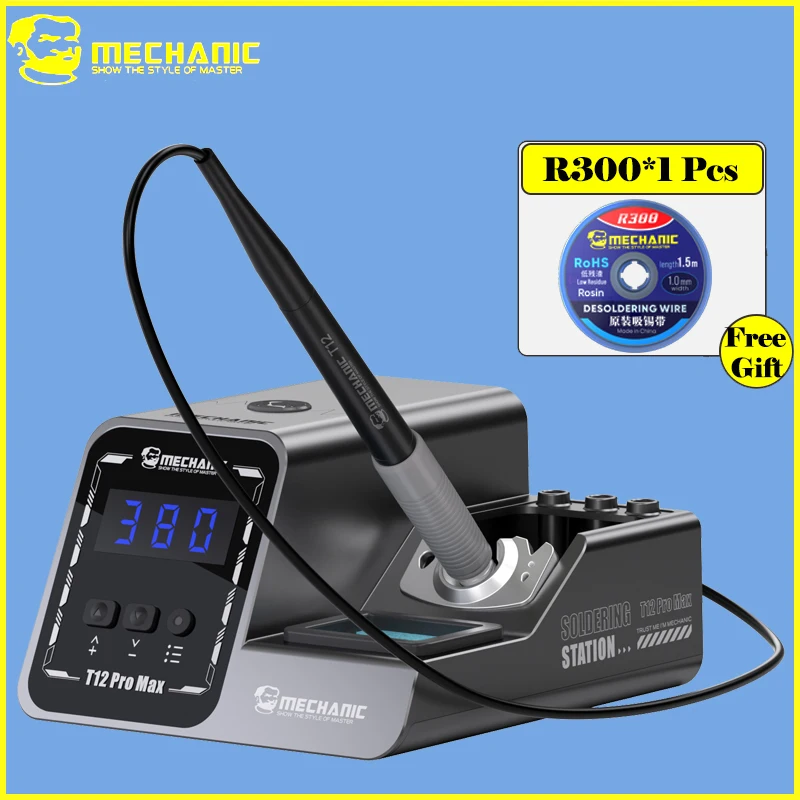 

MECHANIC T12 Handle T12 Pro Max Smart Constant Temperature Soldering Station 4S Heating Multifunctional Repair Equipment
