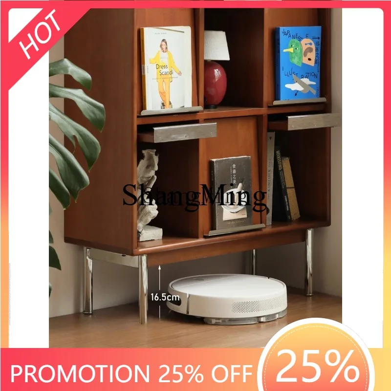 CL Holz Bücherregal Studie Vitrine Home Zeitungsregal Retro Lagerschrank