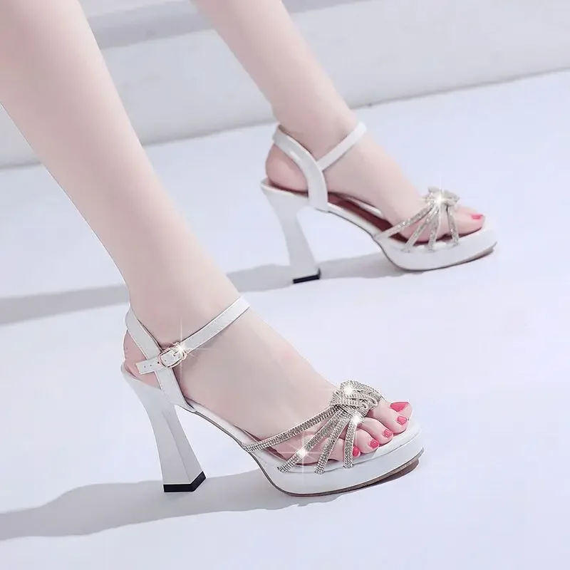 

Diamond Wedge With Platform Waterproof Woman Shoes Sales 2025 Luxury New Breathable Fashion Vintage Trending Sandals for Women