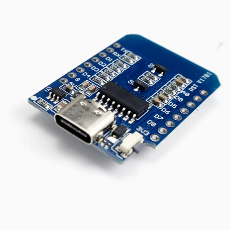 โมดูล WeMos D1 Mini TYPE-C USB ESP8266 ESP-12F CH340G V2 บอร์ดพัฒนา WiFi D1 Mini 3.3V พร้อมขาสำหรับ Arduino