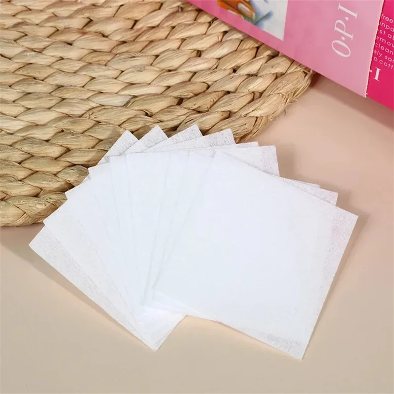 1/5/10/20 قطعة خالية من الوبر لوحة قطن مزيل طلاء الأظافر مناديل المناديل لمسمار الفن هلام مزيل طلاء الأظافر مسمار مسح مانيكير أداة
