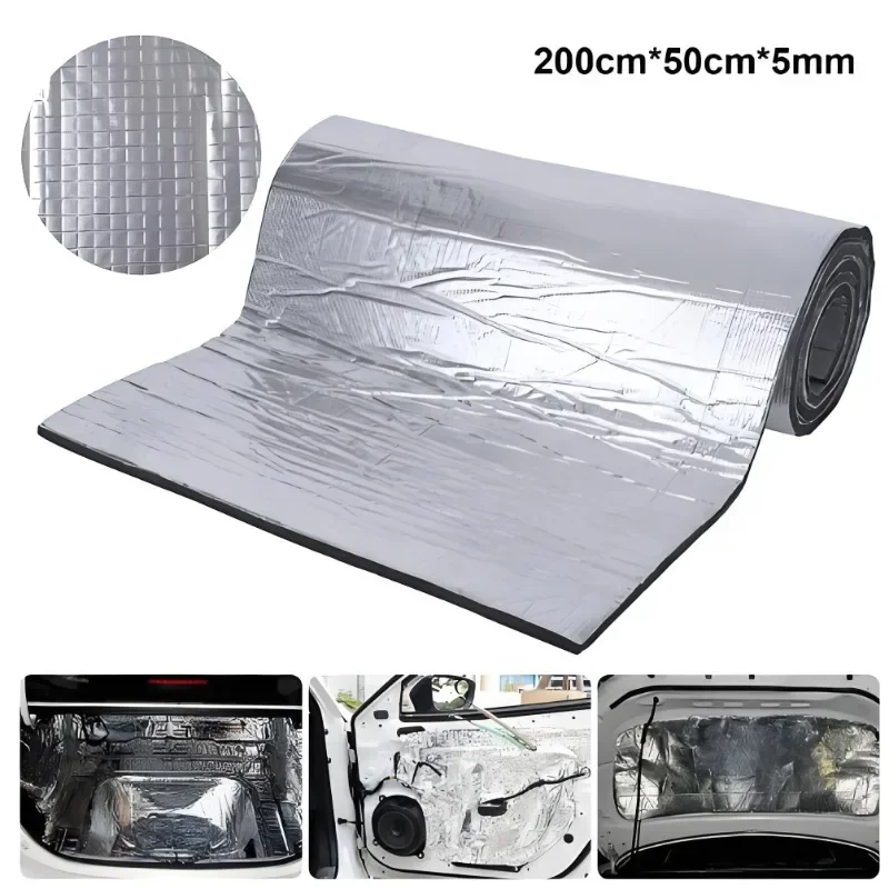 

CarInsulationShield — коврик для контроля термошума с влажностью и водонепроницаемостью для автомобильной звукоизоляции и противопожарной защиты