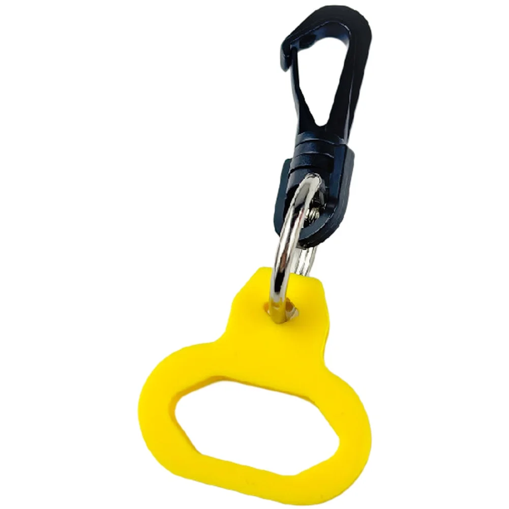 سلسلة مفاتيح بخطاف للغوص مع غلاف معلق من السيليكون والبلاستيك سريع التحرير لتأمين المنظمين وخراطيم الغوص #5