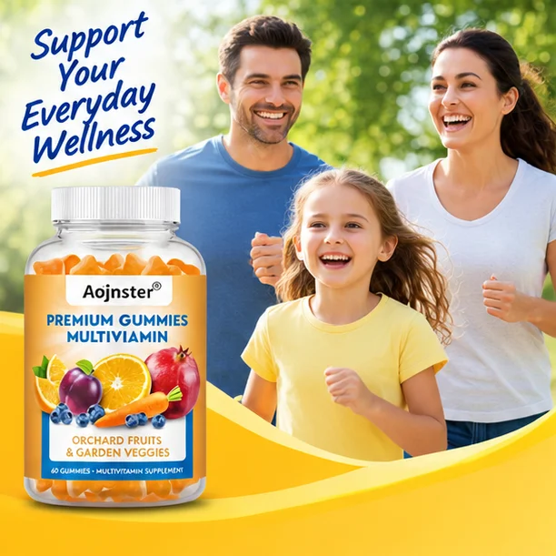 60 Chewable Multivitamin Gummies, Mixed Fruits and Vegetables Ingredients, Premium Formula, Easy To Take Daily Supplement