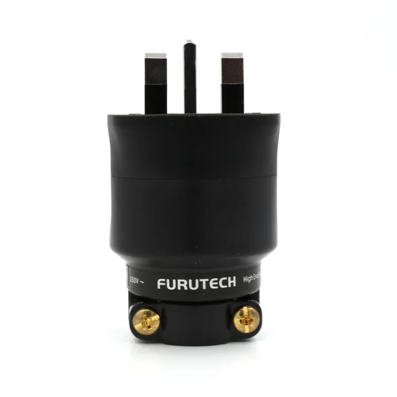 Hi-end Furutech Electric UK AC Power Plug FI-UK Gold / Rhodium Plated HiFi Audio Adapter IEC Connector