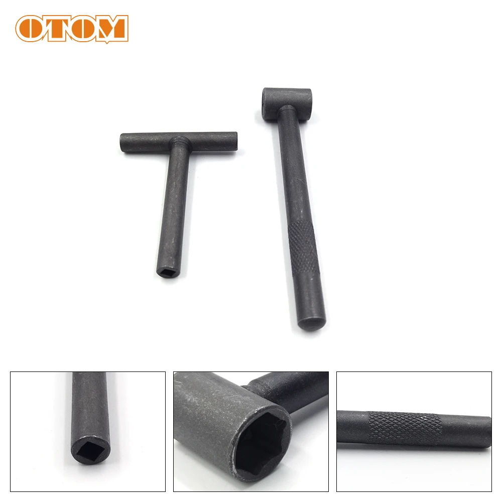 

OTOM Motorcycle Engine Valve Adjustment Tool Square Hexagon Socket T Spanner Screw 9mm 10mm Feeler Gauge Sleeve Wrench Universal