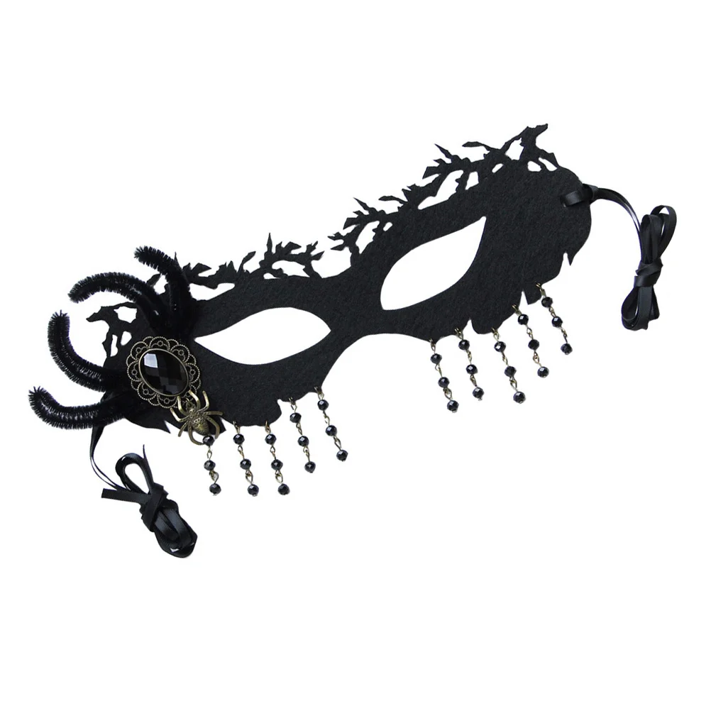 Half Face Spider Eye Mask Dance Party Masks Prom Performance Decorative Blindfold Miss