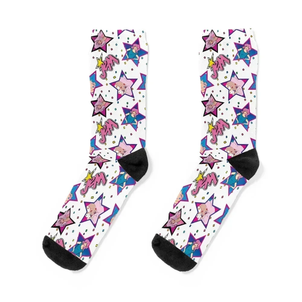 jem and the holograms Socks floral Stockings Thermal man winter Socks Women Men's