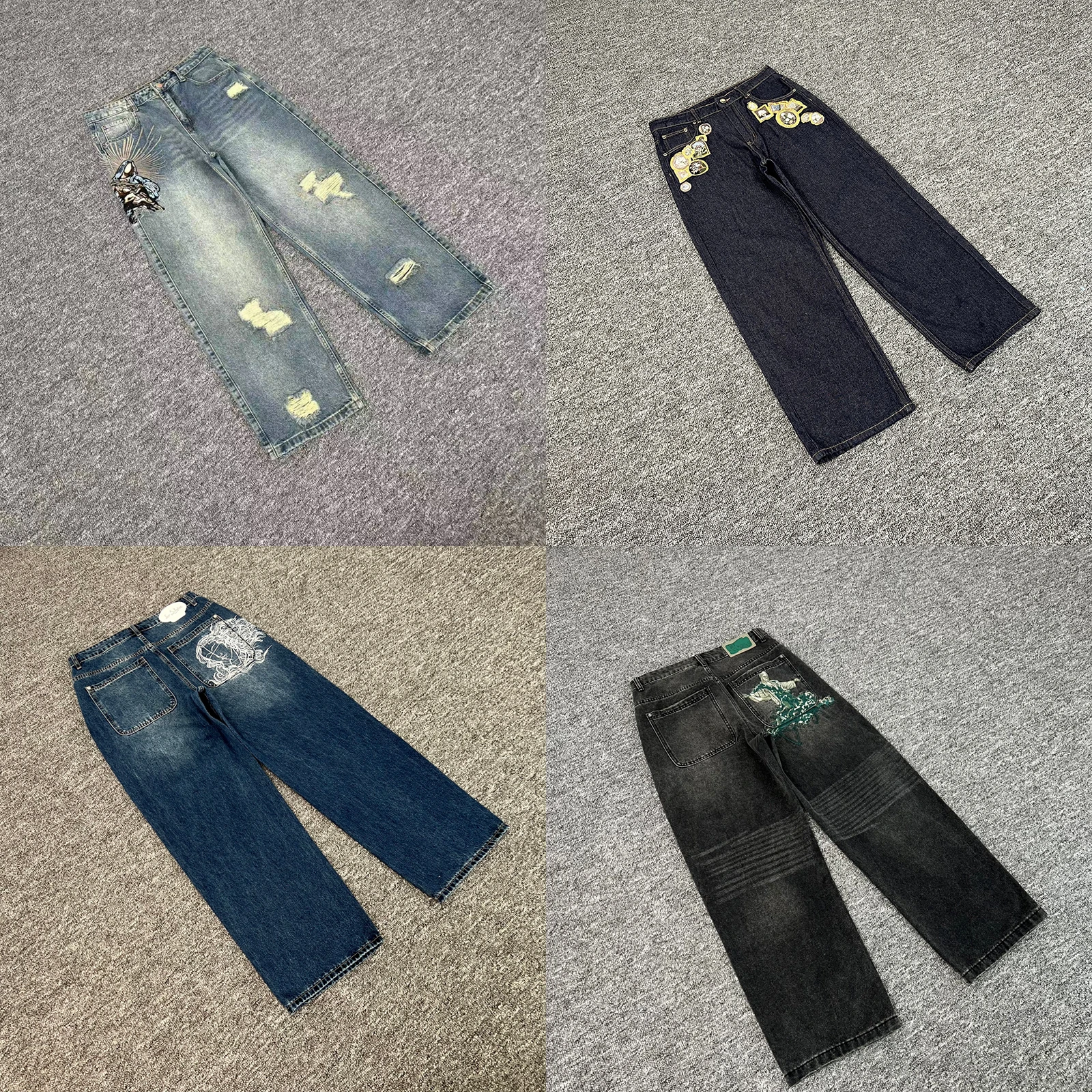 Good Quality Derschutze Gallery Denim Jeans Fashion Men Women Vintage Casual Jeans