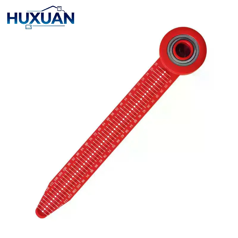 Smooth Bearing Woodworking Compass Adjustable Rotary Ruler Plastic Circle Drafting Tool Layout Gauge For Carpenter Drafting DIY