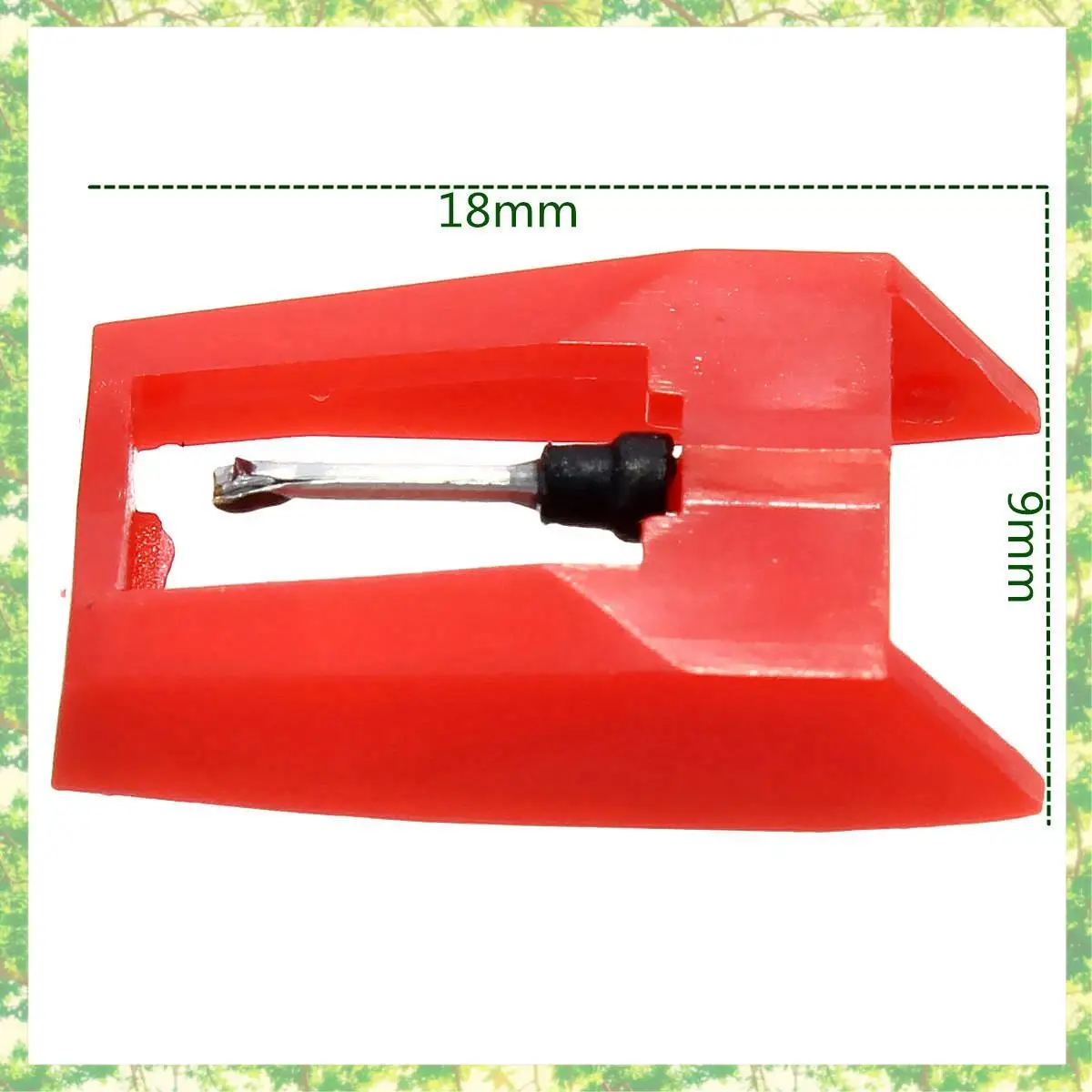 Smart-2 個ターンテーブルダイヤモンドスタイラス蓄音機ターンテーブルビニール Lp 蓄音機レコード針アクセサリースタイラス & レッド & ブラック