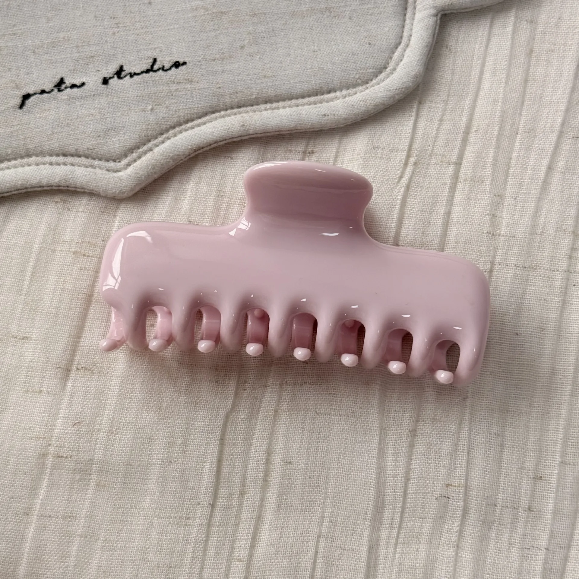 New French Style Pink Hair Claw Clips For Women Girls Small Large Shark Clips For Thin Thick Hair Strong & Safe Hold Crab Clamps - view 6
