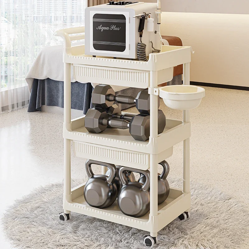 

Beauty Salon Furniture Metallic Organizers Trolleys Trolley Bar Foldable Cart Professional Saloon Dental Carritos Organizadores