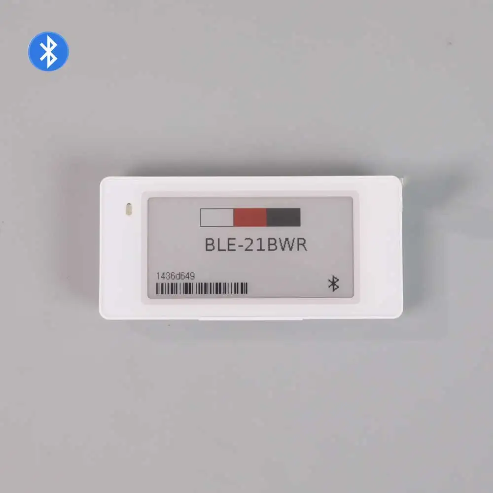 Etiqueta de estante electrónica Bluetooth de 2,13 pulgadas, etiqueta de precio digital Surermarket, tarjeta de visualización, pantalla Eink, aplicación de teléfono, Software de operación