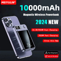 10000mAh Portable Wireless Power Bank 5000mAh USB C PD20W Magnetic Fast Charging Mini External Battery for iPhone 15 14 Samsung