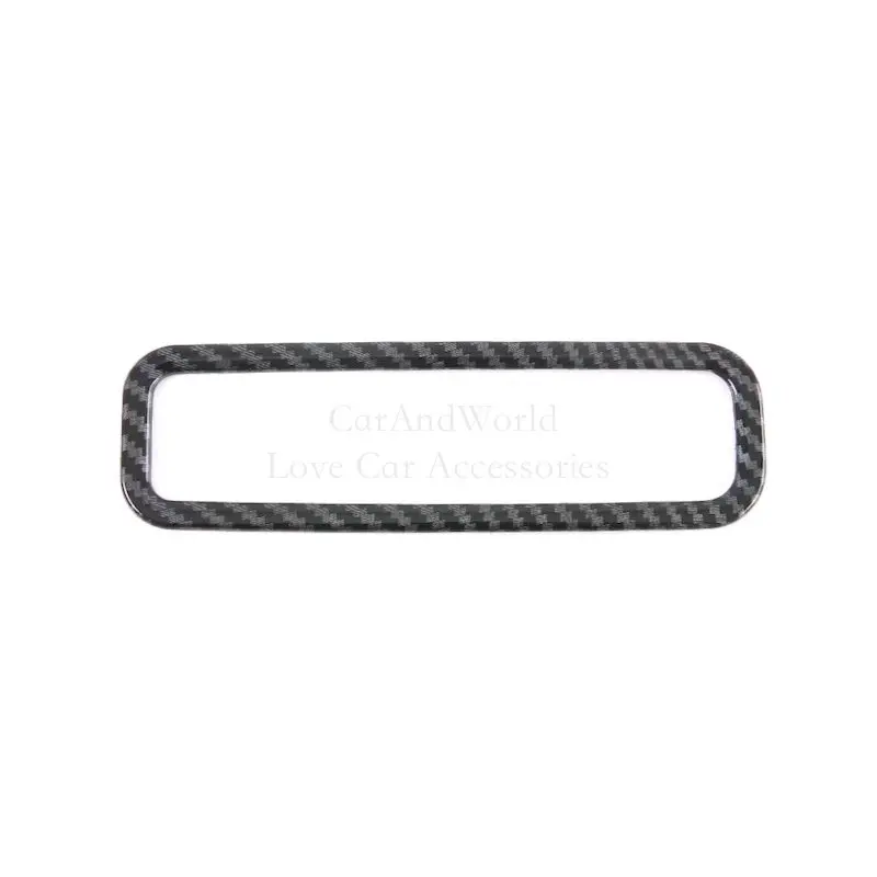 

ABS Carbon Fiber Headlights Adjust Switch Button Protector Frame Cover Trims Car Interior Accessories For Changan UNIK UNI-K