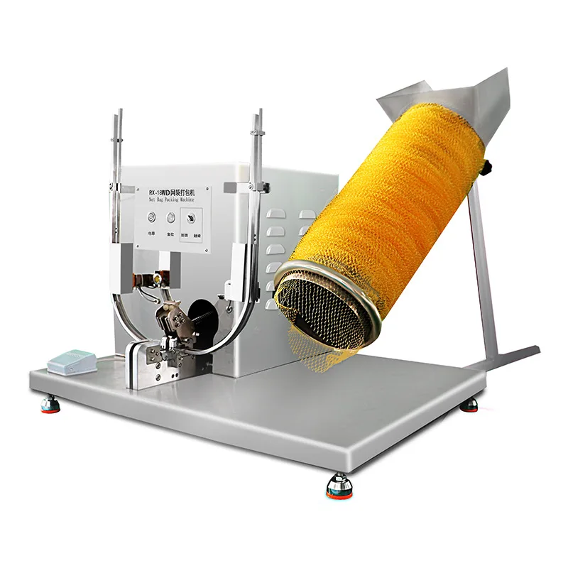 Garlic Bagging Clipper Citrus Packaging Fruit Net Packing Machine Potato Garlic Net Bag Packaging Machine Mesh Bag Tying Machine