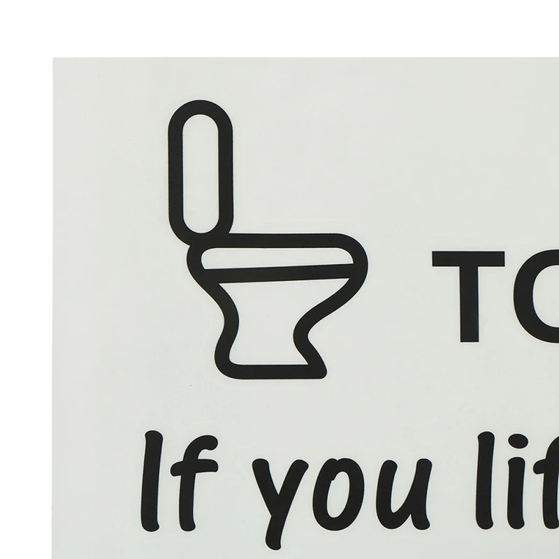 Toilet Rules Bathroom Removable Wall Sticker Vinyl Art Decals DIY Home Deco