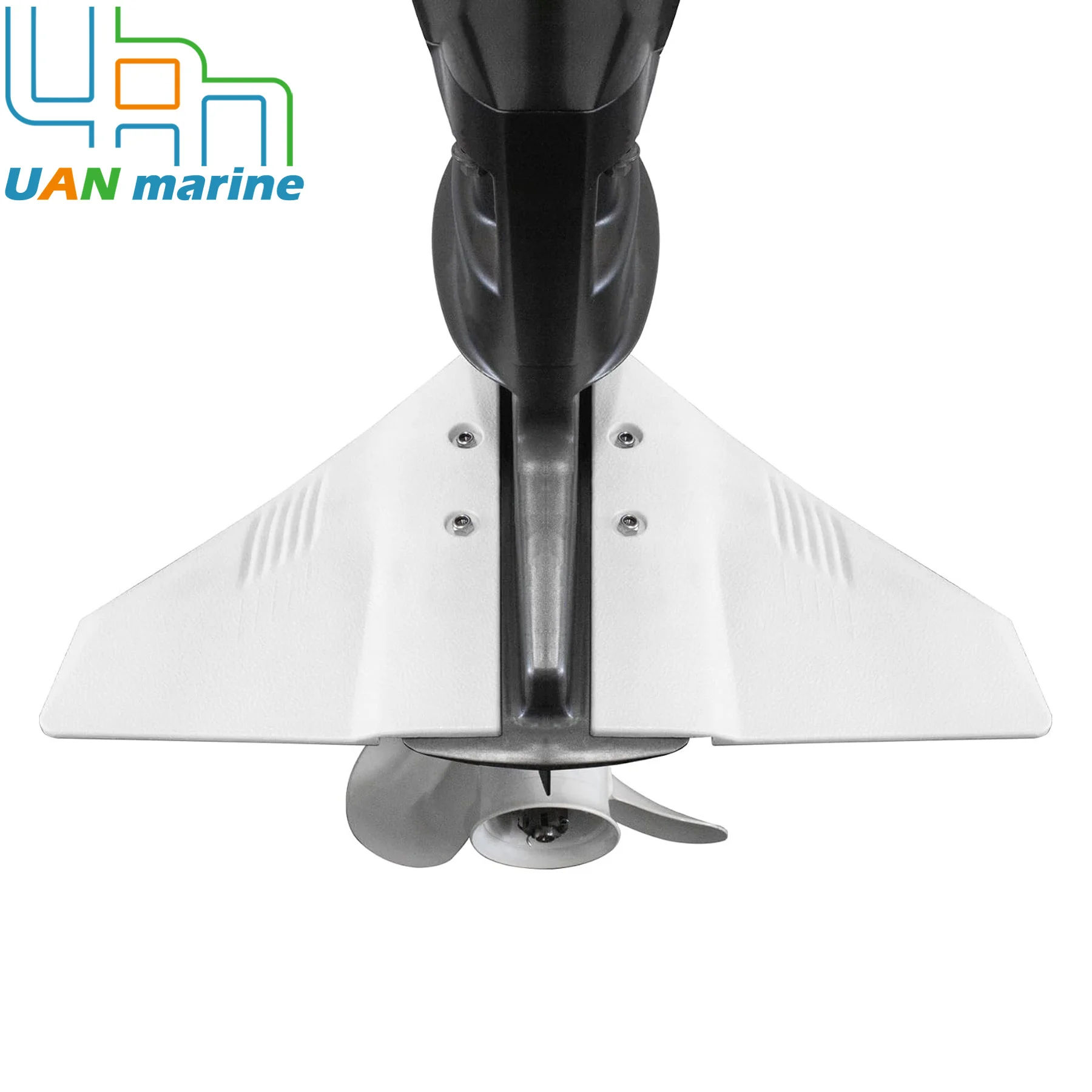 Stabilisateur hydrofoil blanc compatible avec les moteurs hors-bord et hors-bord à transmission par hélice de Yamaha, Mercury, Honda, Suzuki, Tohatsu de 5 à 150 CV