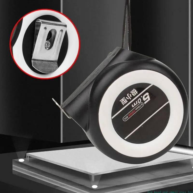 581C Easy to Read Tape Measure Metric Ruler Auto Locking Measuring Tape with Clip