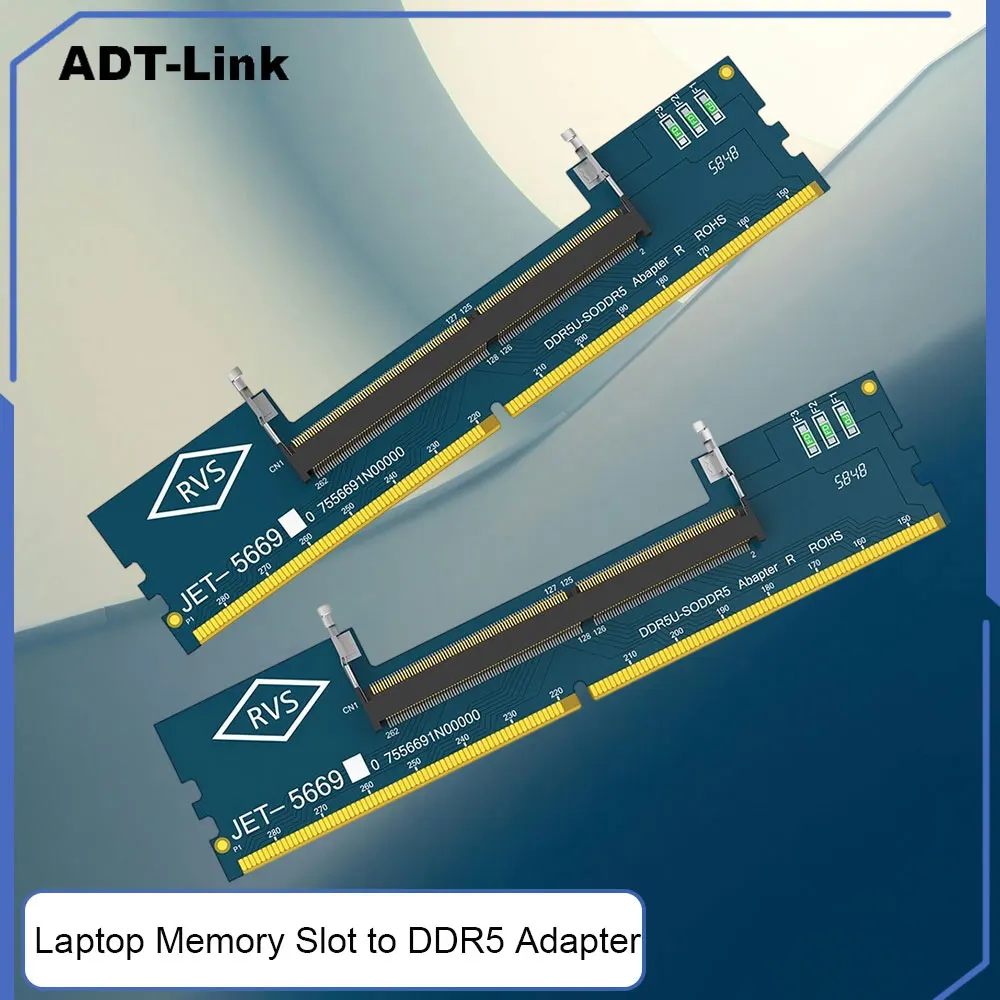 

ADT-Link DDR5 Laptop Memory Slot To DDR5 Desktop Adapter Card Laptop Adapter Card Converter Gaming PC Accessories