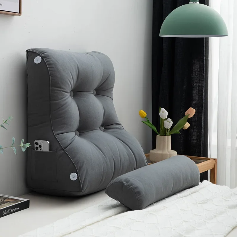 Comfortable Large Backrest for Reading and Watching TV Shows Waist Protection Headboard Soft Bag Cushion Sofa Bed Backrests