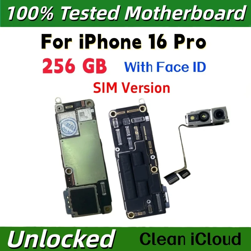 iPhone 16 Pro/ProMax/Plus用ロック解除済みマザーボード、Face ID対応